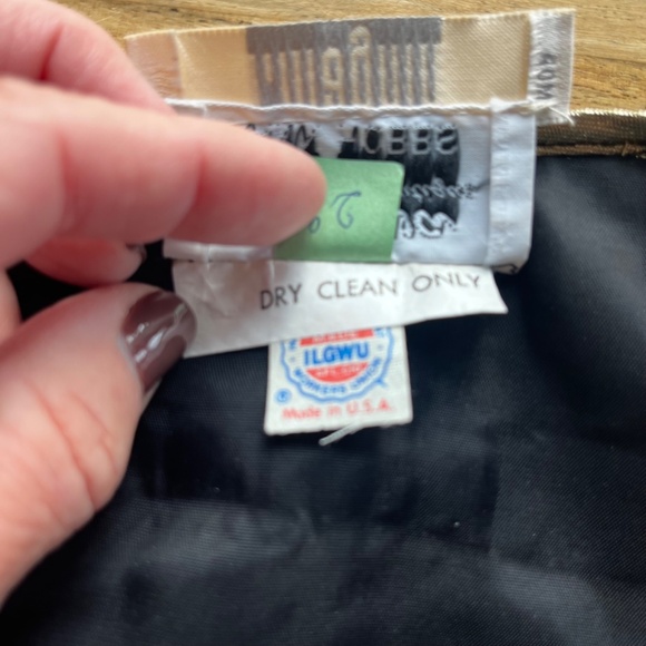 Vintage gold metallic pleated evening jacket size 10 Ann Hobbs for Cattiva - Picture 9 of 12